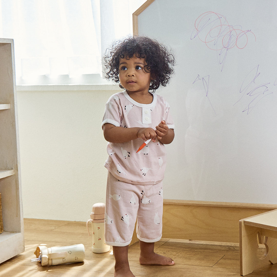 BabyRabbit Little Bird Short Sleeve & Crop Pants Set