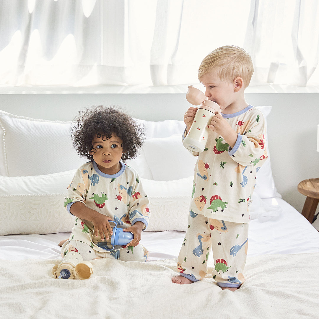 BabyRabbit Big Dino Three-Quarter Sleeve Set