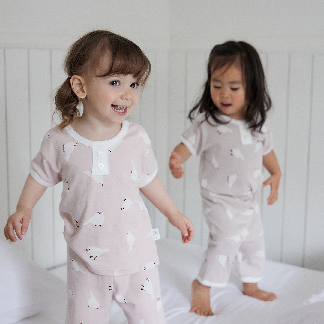 BabyRabbit Little Bird Short Sleeve & Crop Pants Set