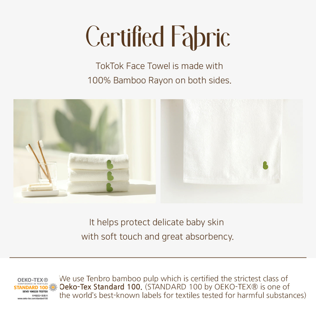 BambooBebe TokTok Face Towel 3 pack