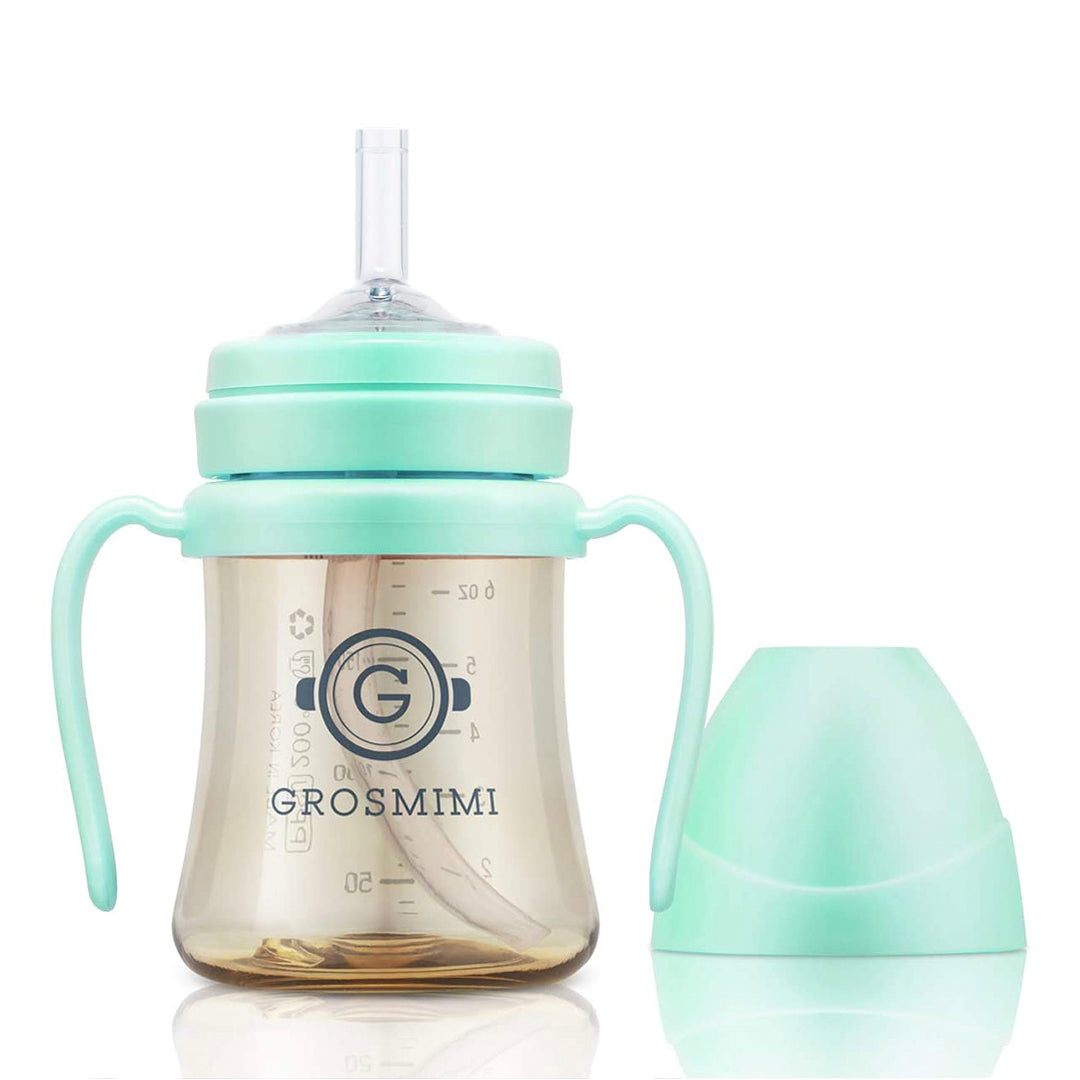 Grosmimi Olive Edition PPSU Straw Bottle 200ml/300ml - 橄榄吸管杯