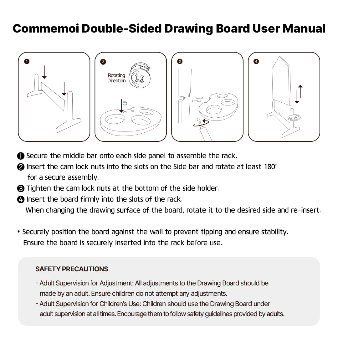 Commemoi Double-sided Drawing Board (Pick-up Only)