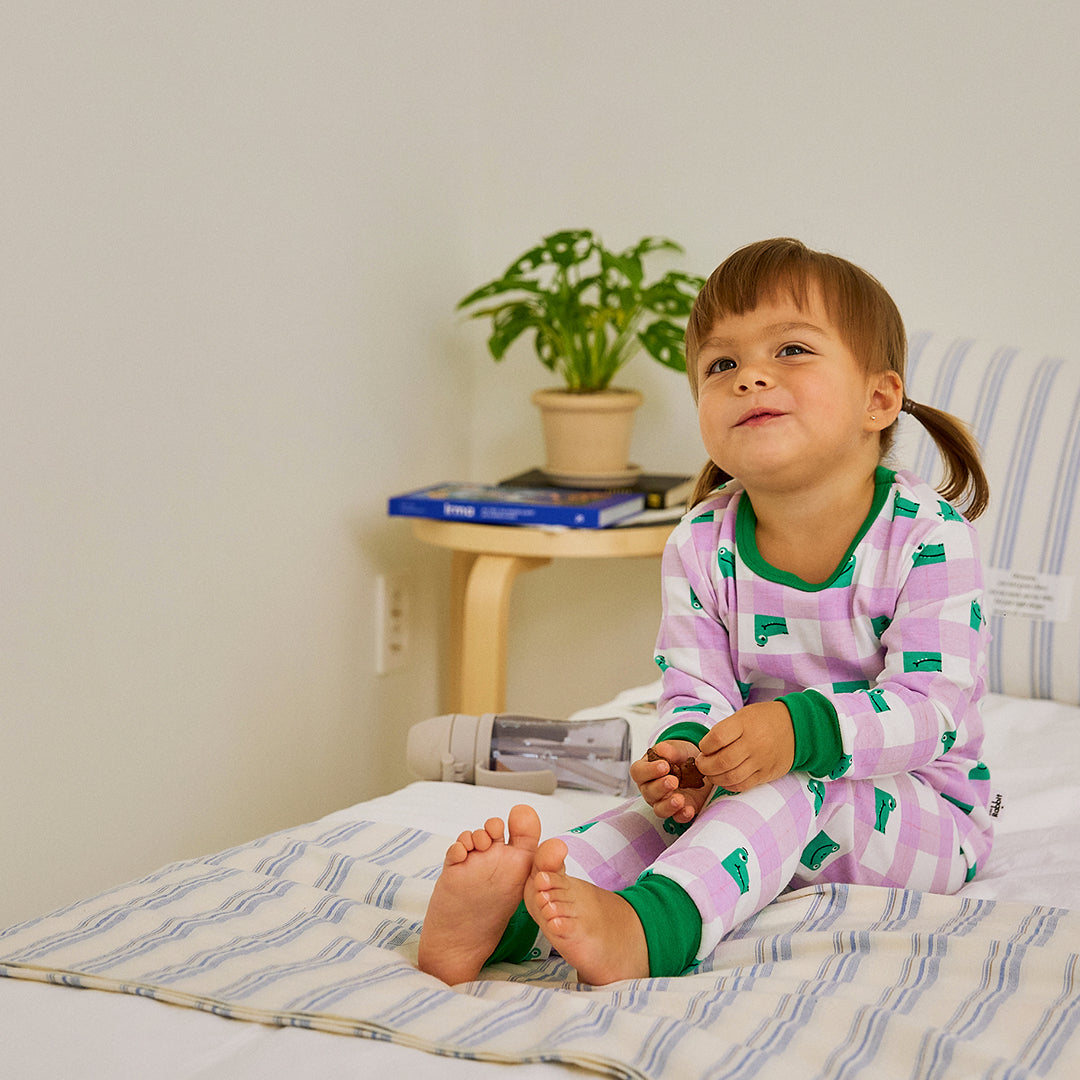 BabyRabbit Frog Checkered Long Sleeve set