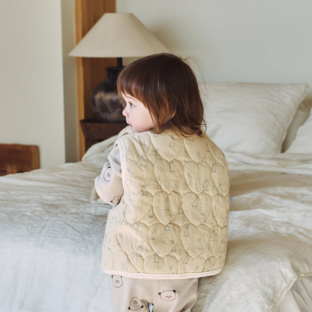 Heart Patterned Rabbit Vest