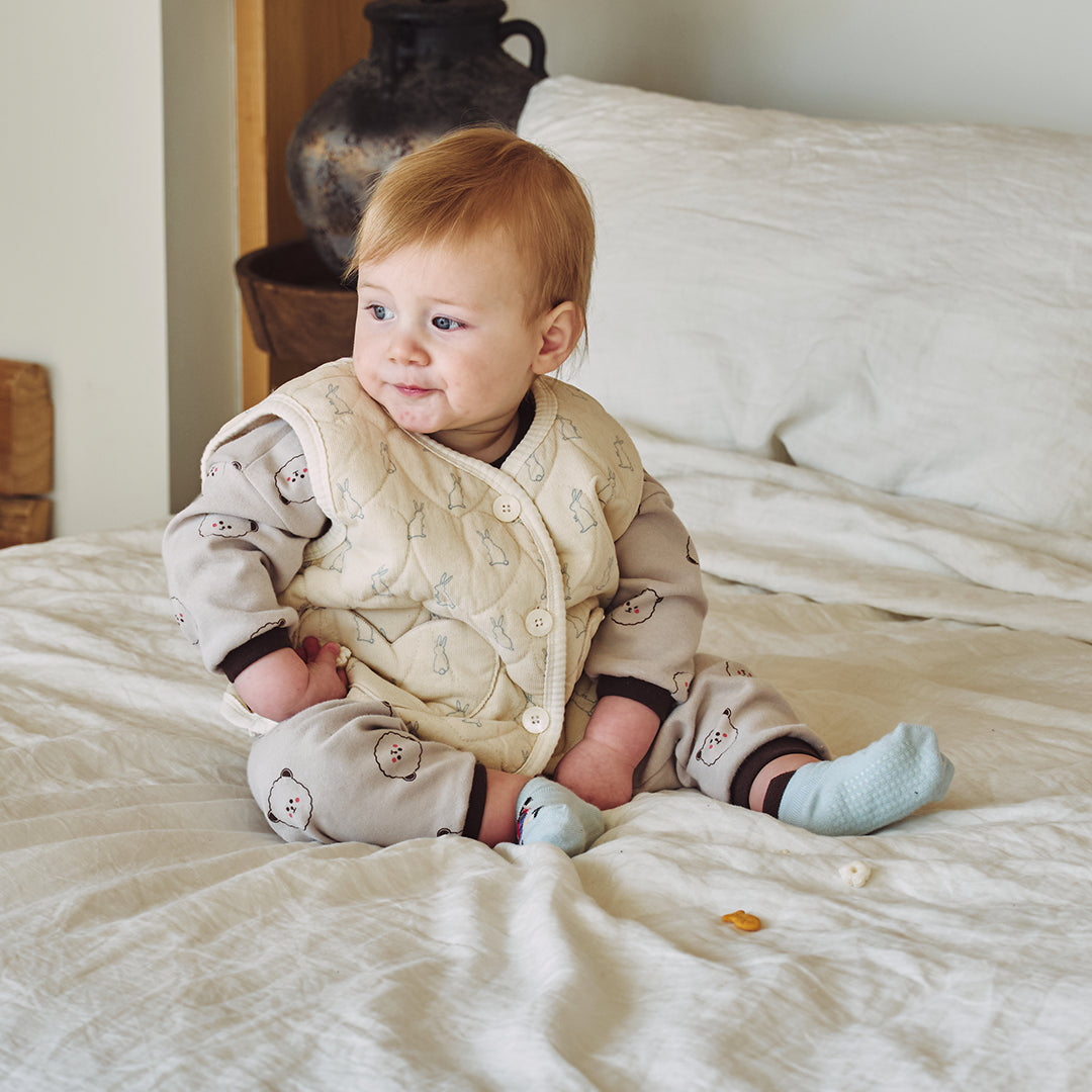 Heart Patterned Rabbit Vest