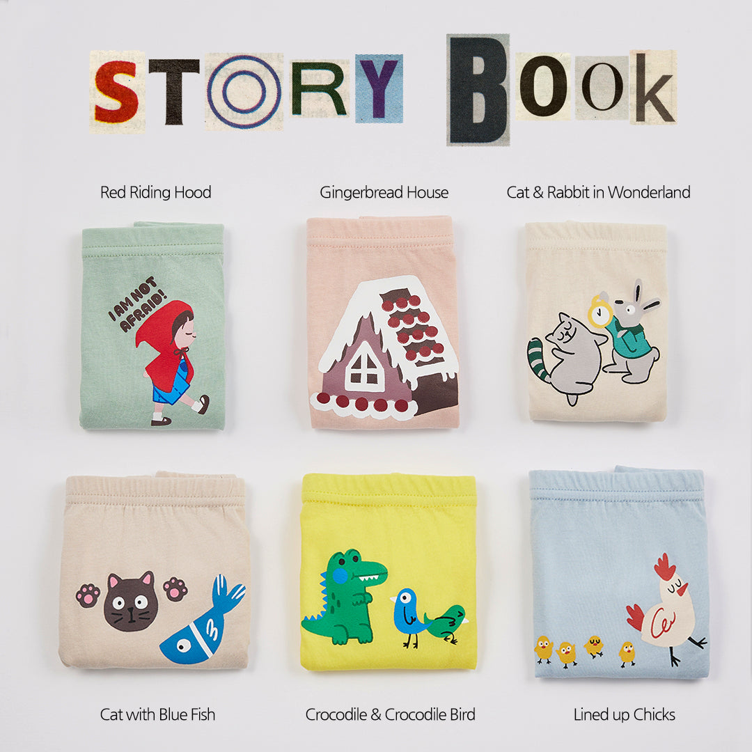 BabyRabbit Girls' Storybook Underwear Set