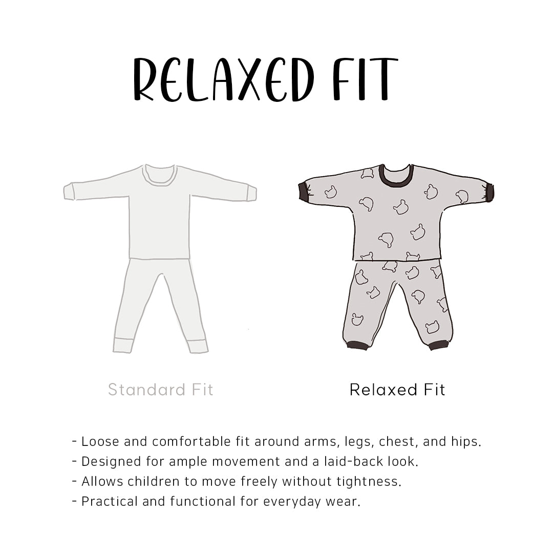 BabyRabbit Teddy BaeBae Long Sleeve Set (Relaxed Fit)